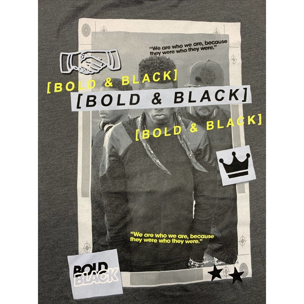 Bold and Black Mad Engine T Shirt Black Lives Matter - Mens - XXL - NEW